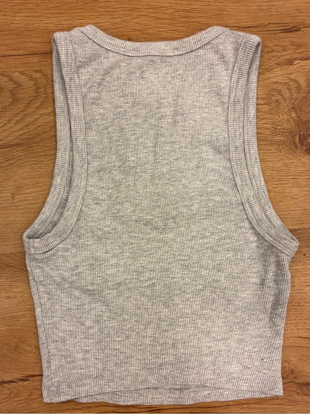 Zara Heather Gray Ribbed Tank - Picture 3 of 3